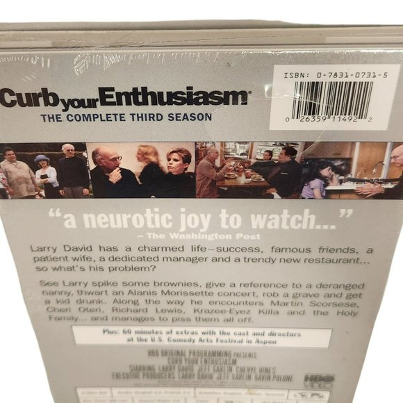 CURB YOUR ENTHUSIASM Complete Third Season 2004 Brand New/Sealed 2-DVD Set - Picture 2 of 7